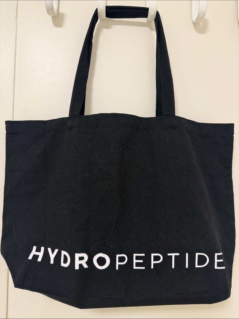 HydroPeptide Black Tote with White Logo